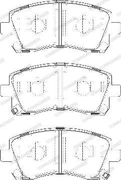 Wagner WBP23558A - Тормозные колодки, дисковые, комплект unicars.by