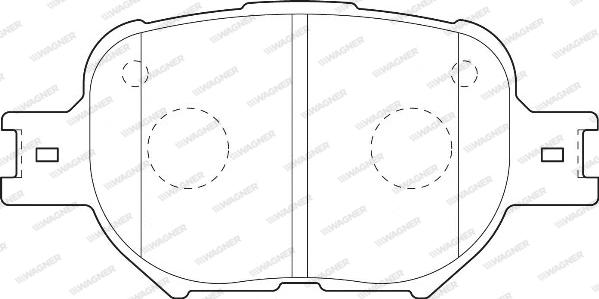 Wagner WBP23526A - Тормозные колодки, дисковые, комплект unicars.by