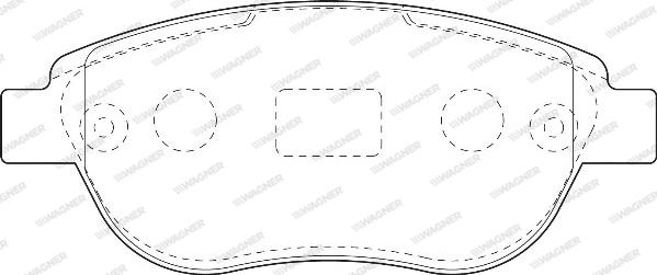 Wagner WBP23600A - Тормозные колодки, дисковые, комплект unicars.by