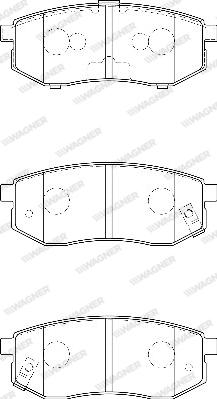 Wagner WBP23608A - Тормозные колодки, дисковые, комплект unicars.by