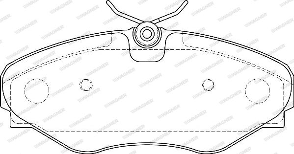 Wagner WBP23099B - Тормозные колодки, дисковые, комплект unicars.by