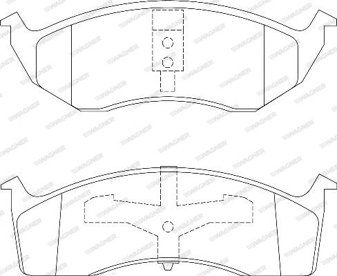 Wagner WBP23043A - Тормозные колодки, дисковые, комплект unicars.by