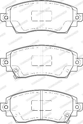 Wagner WBP23088A - Тормозные колодки, дисковые, комплект unicars.by