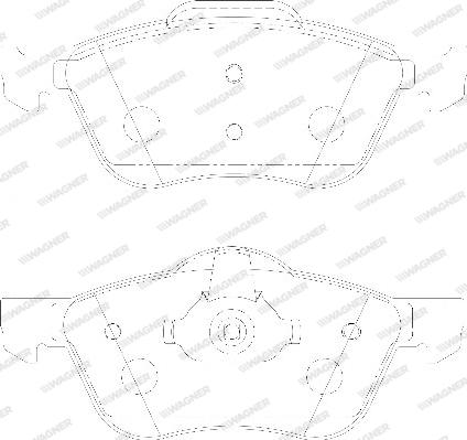 Wagner WBP23159A - Тормозные колодки, дисковые, комплект unicars.by