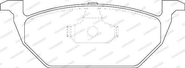 Wagner WBP23130B - Тормозные колодки, дисковые, комплект unicars.by