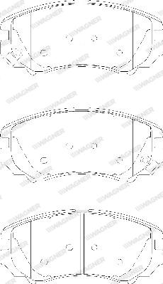 Wagner WBP23891A - Тормозные колодки, дисковые, комплект unicars.by