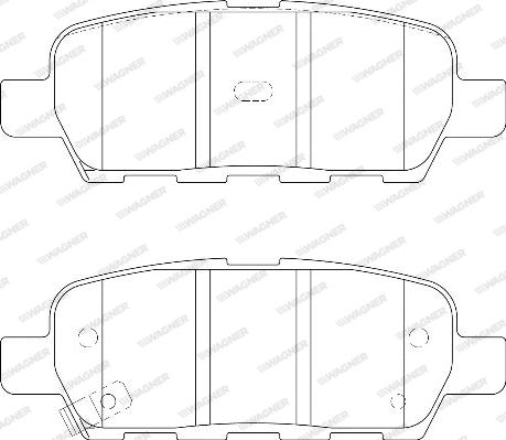 Wagner WBP23871A - Тормозные колодки, дисковые, комплект unicars.by