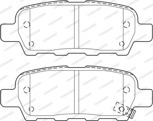 Wagner WBP23871B - Тормозные колодки, дисковые, комплект unicars.by