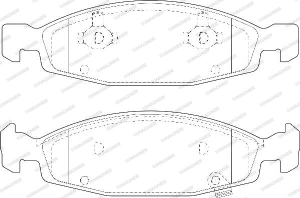 Wagner WBP23336A - Тормозные колодки, дисковые, комплект unicars.by