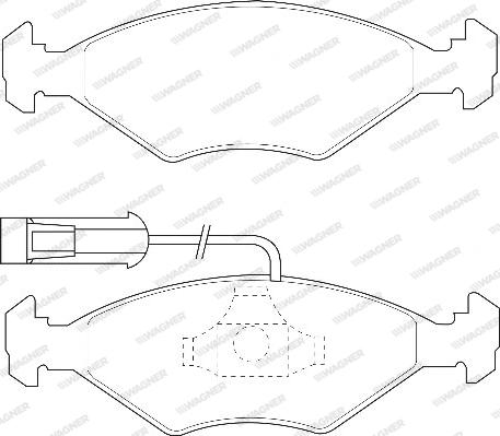 Wagner WBP23218A - Тормозные колодки, дисковые, комплект unicars.by