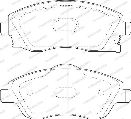 Wagner WBP23225A - Тормозные колодки, дисковые, комплект unicars.by