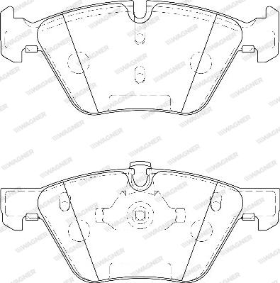 Wagner WBP23794A - Тормозные колодки, дисковые, комплект unicars.by