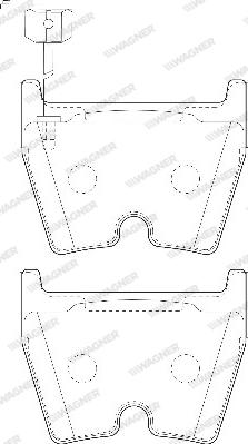 Wagner WBP23751B - Тормозные колодки, дисковые, комплект unicars.by