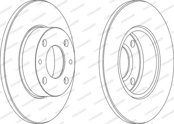 Wagner WGR0083-1 - Тормозной диск unicars.by