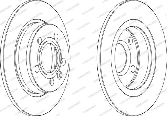 Wagner WGR0847-1 - Тормозной диск unicars.by