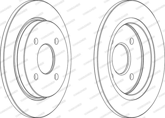 Wagner WGR0281-1 - Тормозной диск unicars.by