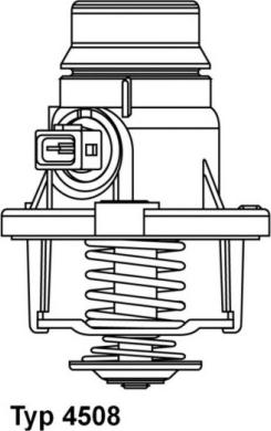 WAHLER 4508.101D - Термостат охлаждающей жидкости / корпус unicars.by