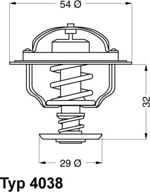 WAHLER 403876D - Термостат охлаждающей жидкости / корпус unicars.by