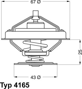 WAHLER 416579D - Термостат охлаждающей жидкости / корпус unicars.by