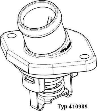 WAHLER 410989.80D - Термостат охлаждающей жидкости / корпус unicars.by