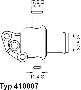 WAHLER 410007.87D - Термостат охлаждающей жидкости / корпус unicars.by