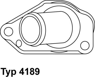 WAHLER 4189.87D - Термостат охлаждающей жидкости / корпус unicars.by