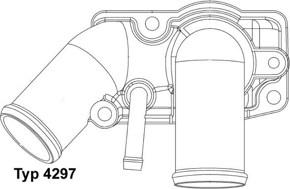 WAHLER 4297.92D - Термостат охлаждающей жидкости / корпус unicars.by