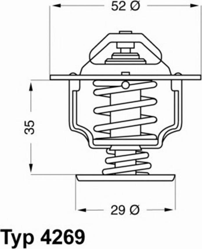 WAHLER 426978 - Термостат охлаждающей жидкости / корпус unicars.by