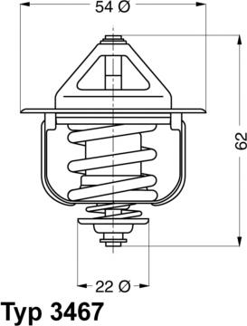 WAHLER 346785D - Термостат охлаждающей жидкости / корпус unicars.by