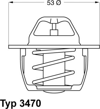 WAHLER 347089D50 - Термостат охлаждающей жидкости / корпус unicars.by