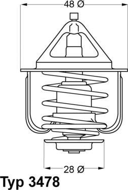 WAHLER 347882D - Термостат охлаждающей жидкости / корпус unicars.by