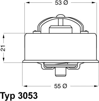 WAHLER 3053.72 - Термостат охлаждающей жидкости / корпус unicars.by