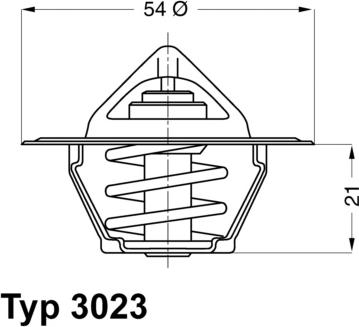 WAHLER 302387D - Термостат охлаждающей жидкости / корпус unicars.by