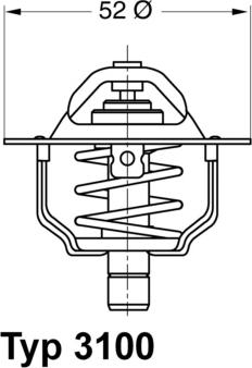 WAHLER 310088D - Термостат охлаждающей жидкости / корпус unicars.by