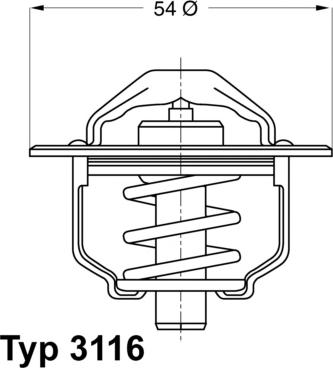 WAHLER 311682D - Термостат охлаждающей жидкости / корпус unicars.by