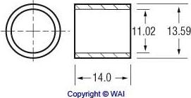 WAI 62-91400 - Втулка, вал стартера unicars.by