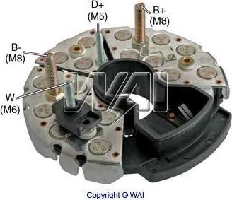 WAI IBR547 - Выпрямитель, диодный мост, генератор unicars.by