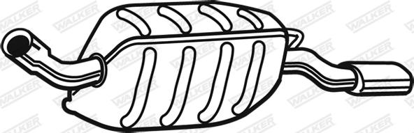 Walker 17331 - Глушитель выхлопных газов, конечный unicars.by