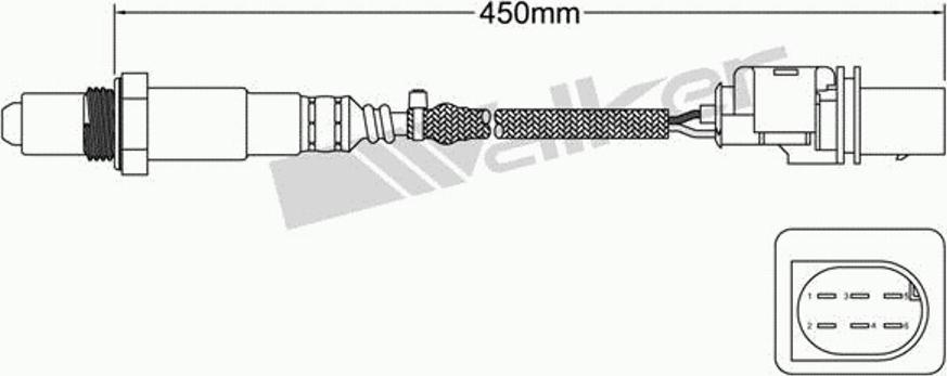 Walker 80095008 - Лямбда-зонд, датчик кислорода unicars.by