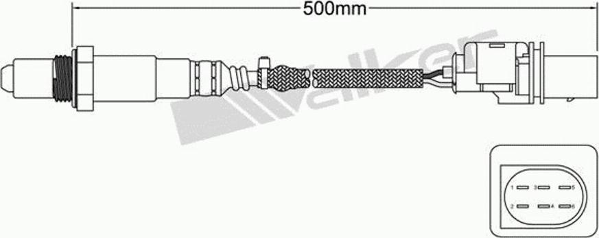 Walker 800-95016 - Лямбда-зонд, датчик кислорода unicars.by