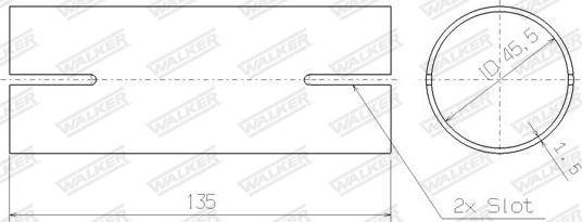 Walker 82463 - Соединительные элементы, система выпуска unicars.by