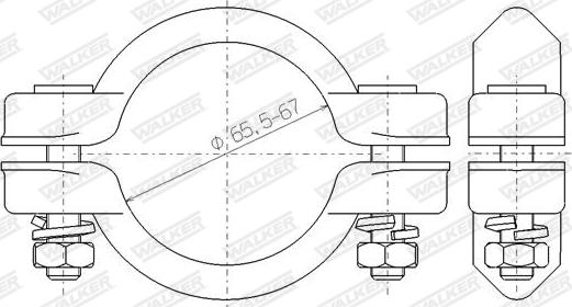 Walker 82501 - Соединительные элементы, система выпуска unicars.by