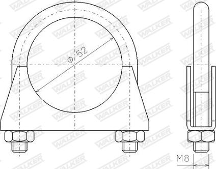 Walker 82394 - Соединительные элементы, система выпуска unicars.by