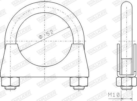 Walker 82325 - Соединительные элементы, система выпуска unicars.by