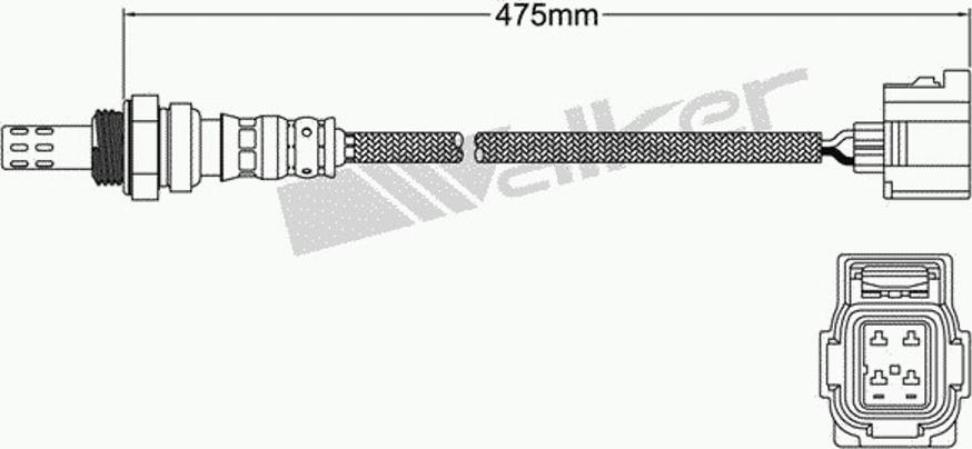 Walker 250-24460 - Лямбда-зонд, датчик кислорода unicars.by