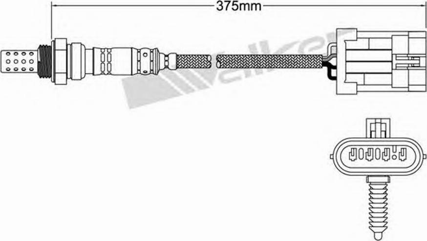 Walker 250-24012 - Лямбда-зонд, датчик кислорода unicars.by