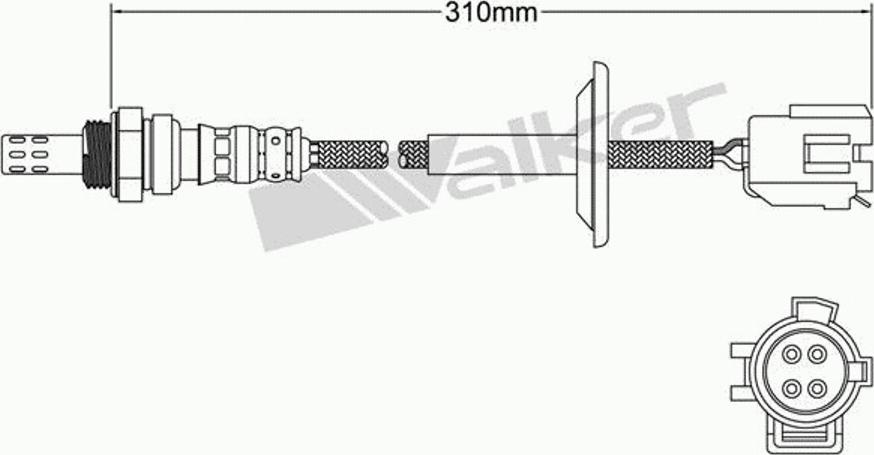 Walker 250-24081 - Лямбда-зонд, датчик кислорода unicars.by