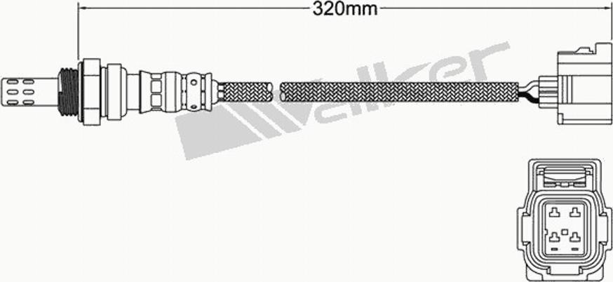 Walker 25024345 - Лямбда-зонд, датчик кислорода unicars.by