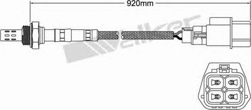 Walker 250-24284 - Лямбда-зонд, датчик кислорода unicars.by