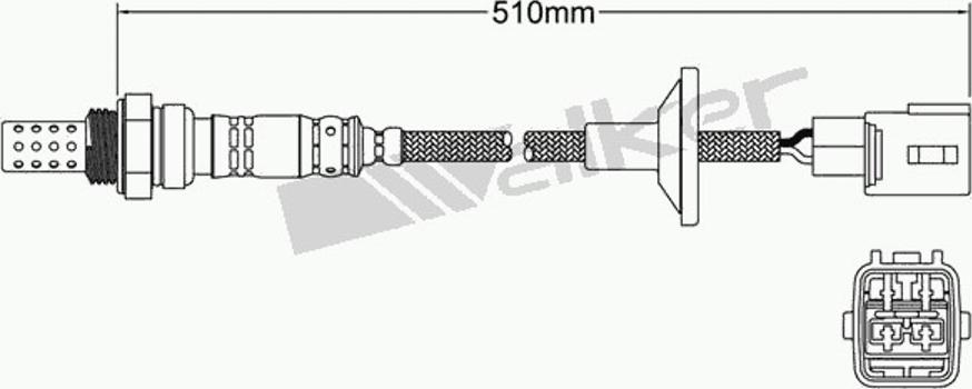 Walker 250-24282 - Лямбда-зонд, датчик кислорода unicars.by